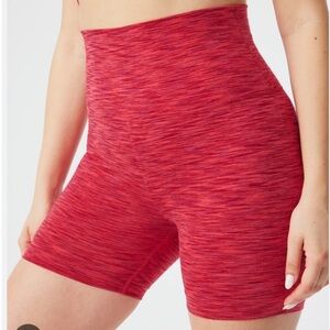 OUTDOOR VOICES Flow 5” Women’s Biker Shorts, Rose Garden, Workout Gym Activewear